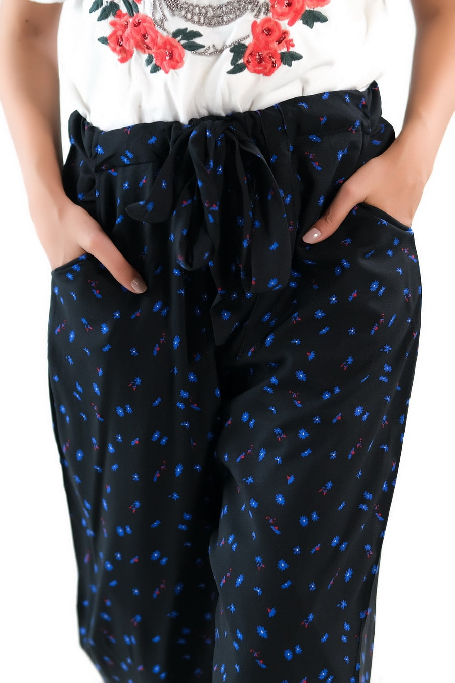 Mini Floral Straight Pant