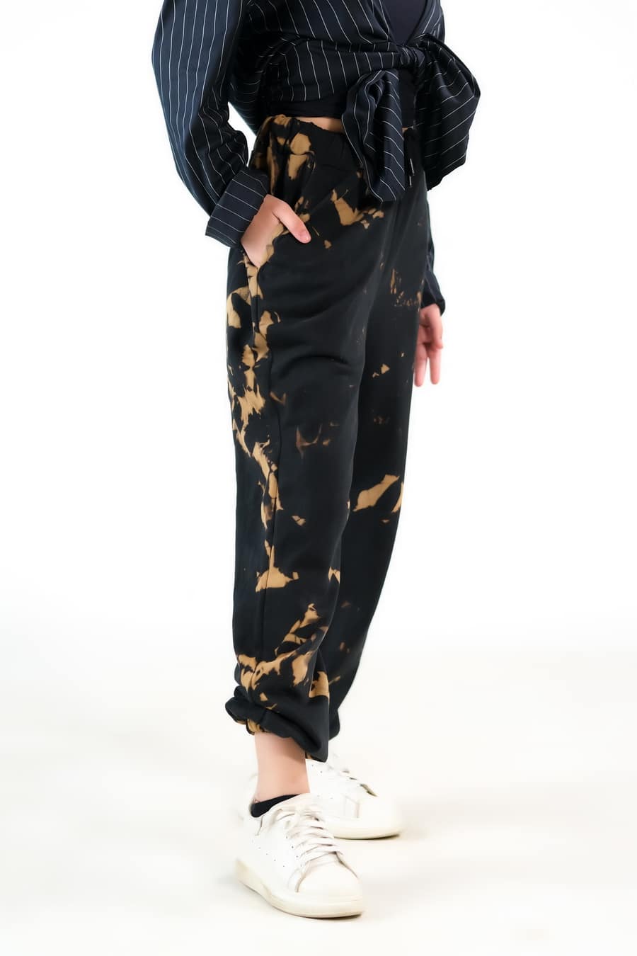 Jewel Tie Die Wide Leg Pant