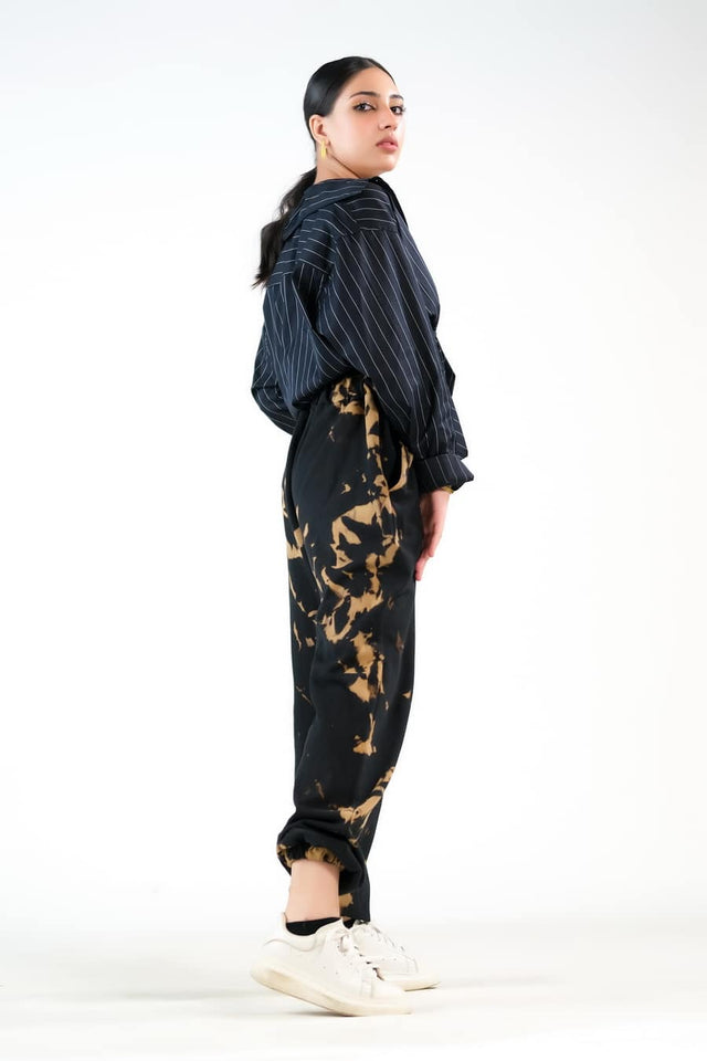 Jewel Tie Die Wide Leg Pant