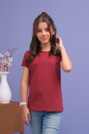 Basic Tee - Maroon