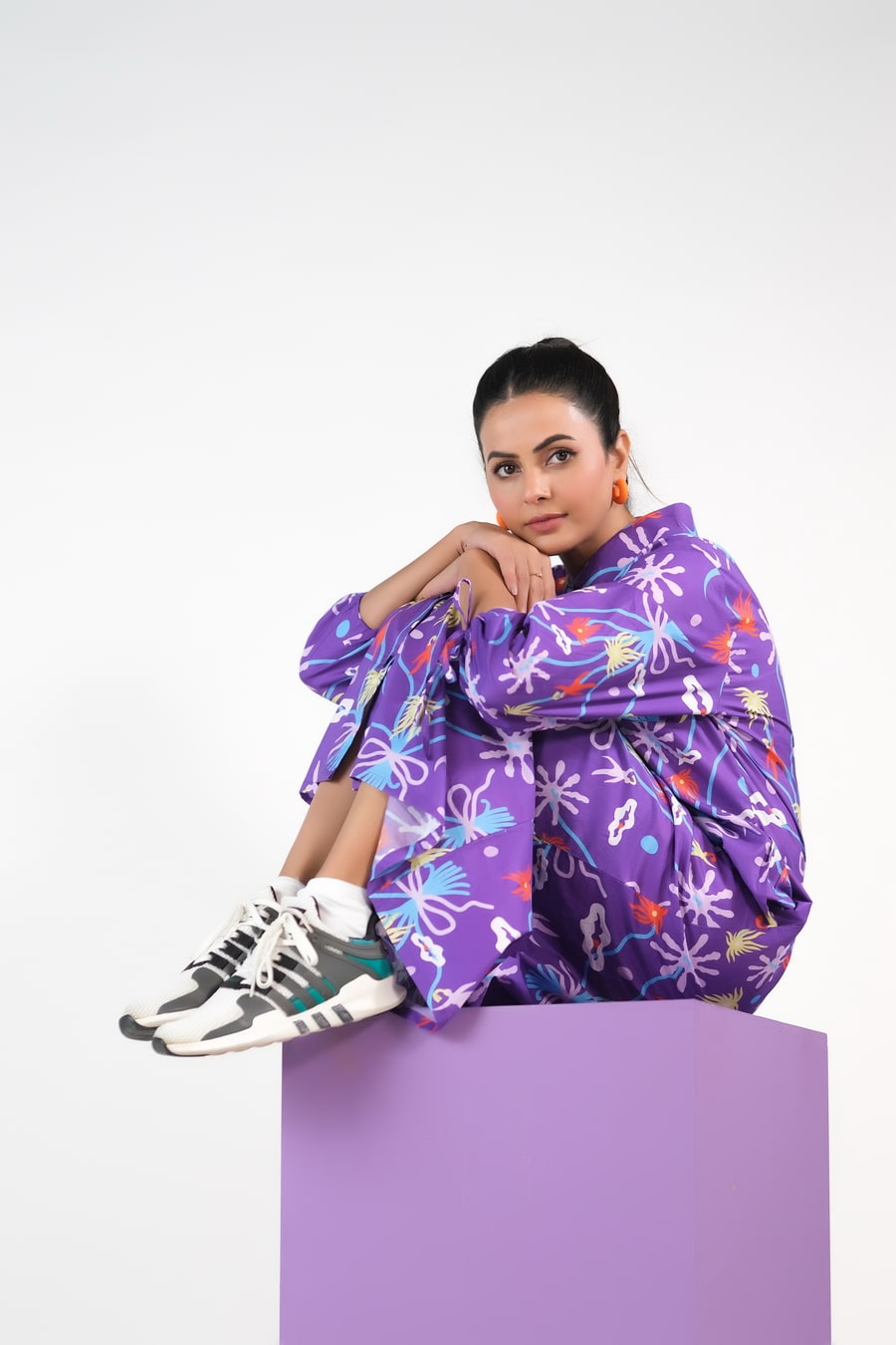 Marine Garden/Violet Aquatic - Cambric