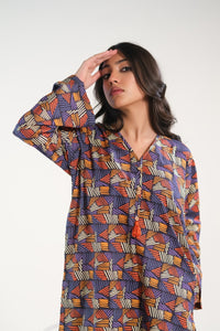 Linear Bricks - Cambric - Cambric - cambric, dresses, 2pcs-rtw, women-clearance - Sprinkles Pakistan