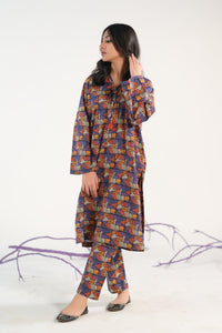 Linear Bricks - Cambric - Cambric - cambric, dresses, 2pcs-rtw, women-clearance - Sprinkles Pakistan