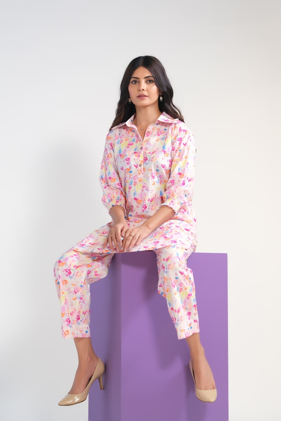 Color Splash/Watercolor Charm - Cambric