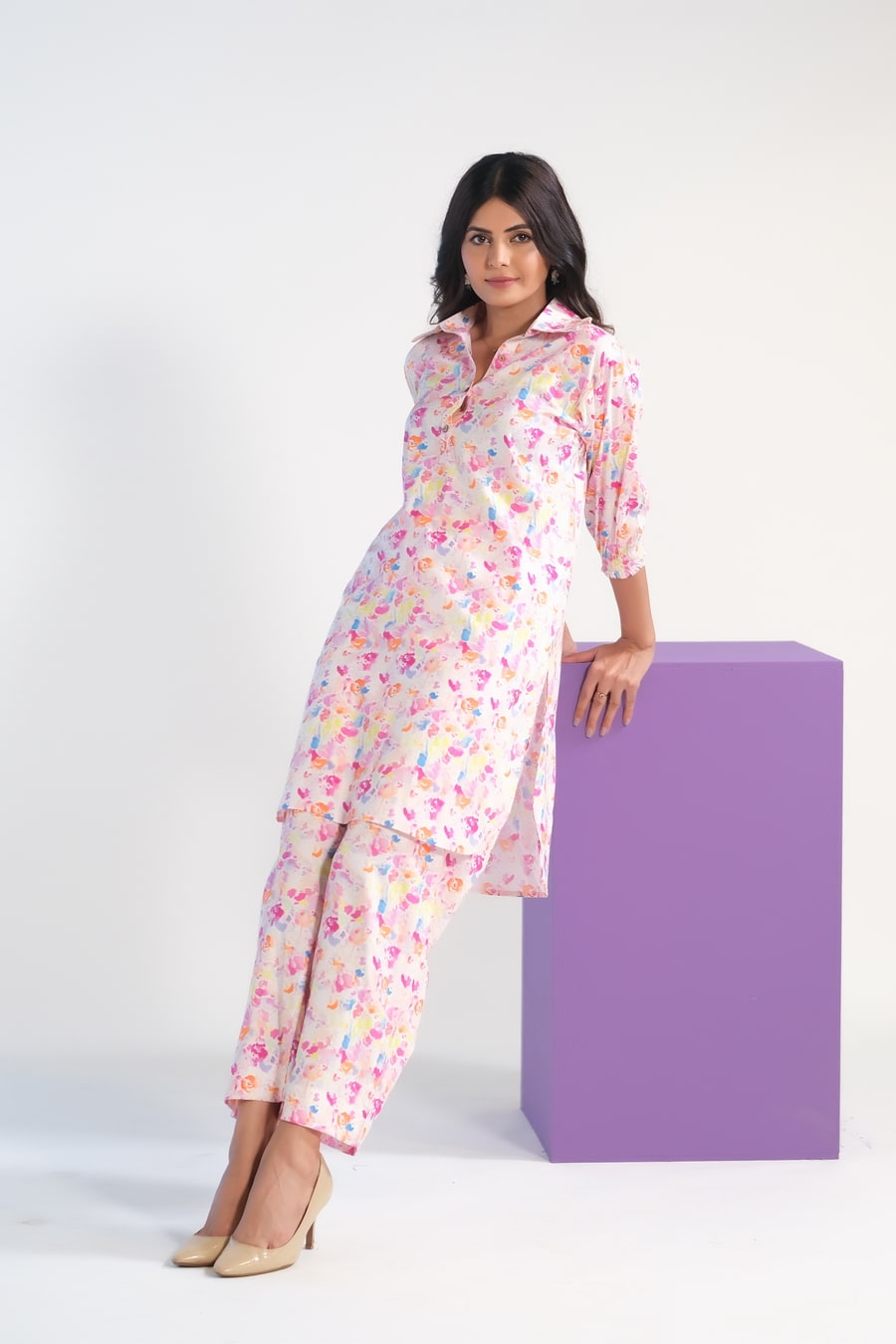 Color Splash/Watercolor Charm - Cambric