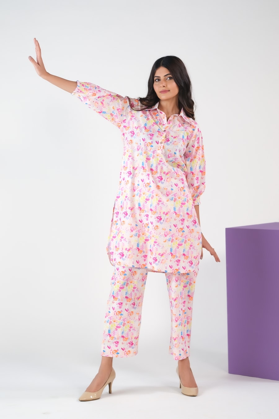 Color Splash/Watercolor Charm - Cambric