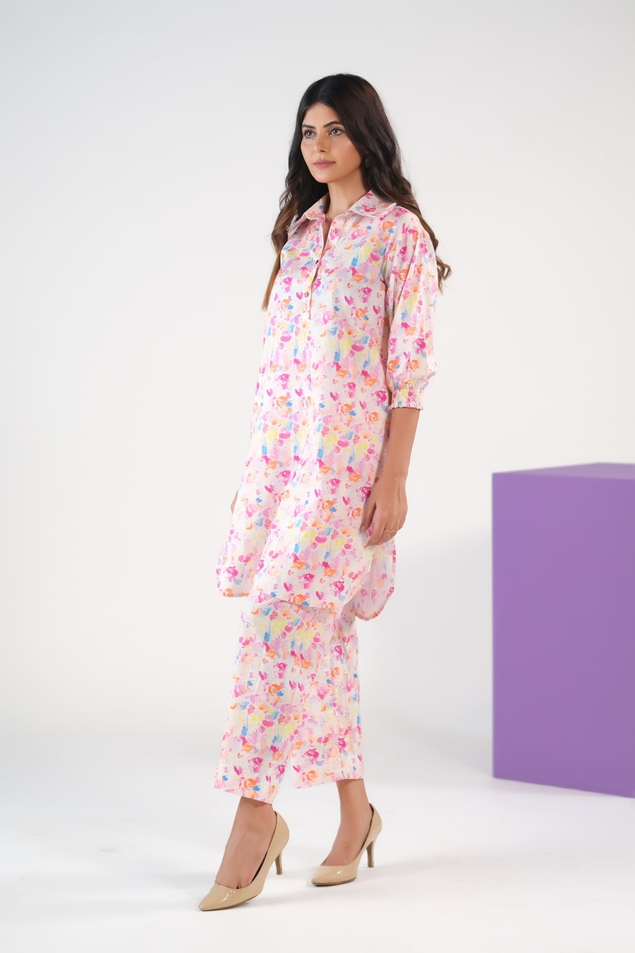 Color Splash/Watercolor Charm - Cambric