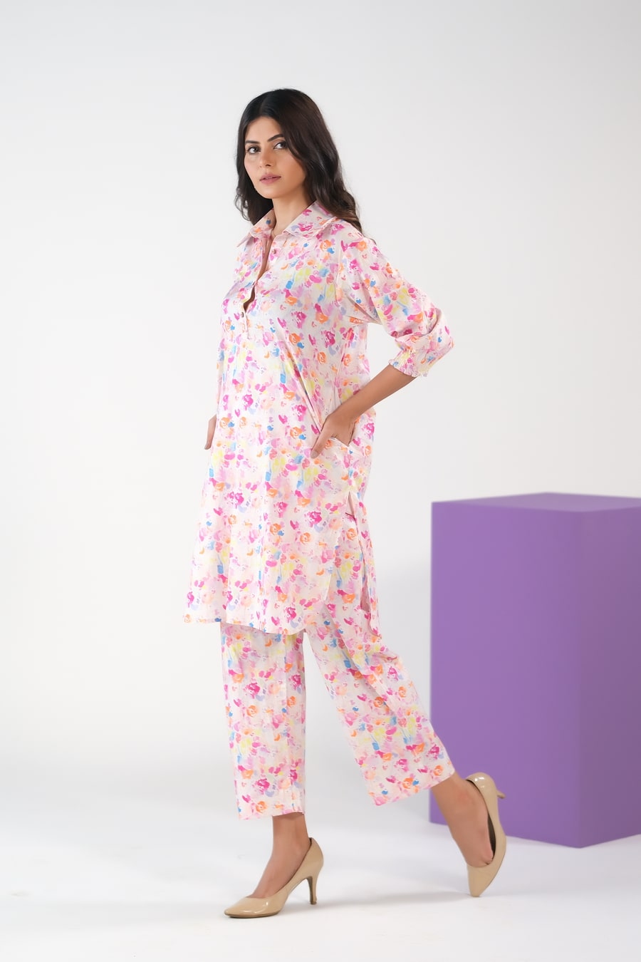 Color Splash/Watercolor Charm - Cambric