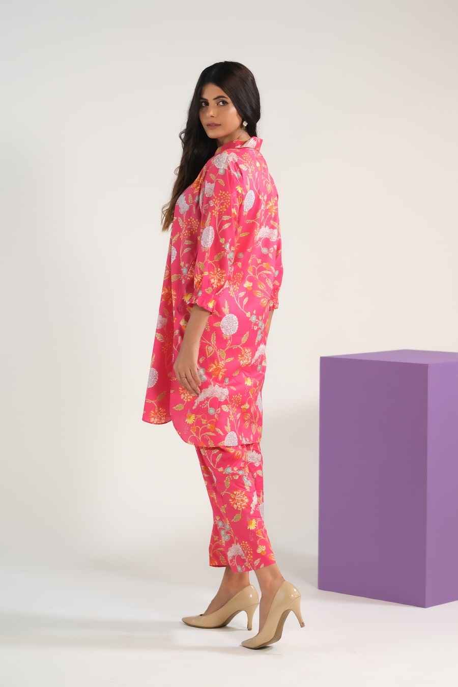 Blush Blossom Charm - Luxury Lawn