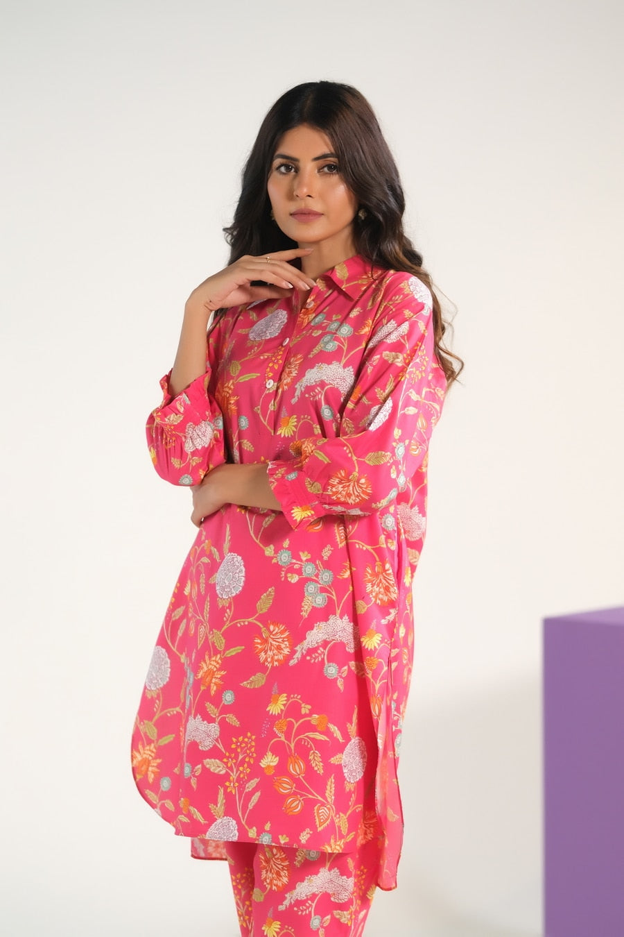 Blush Blossom Charm - Luxury Lawn