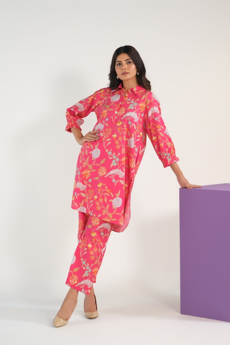 Blush Blossom Charm - Luxury Lawn