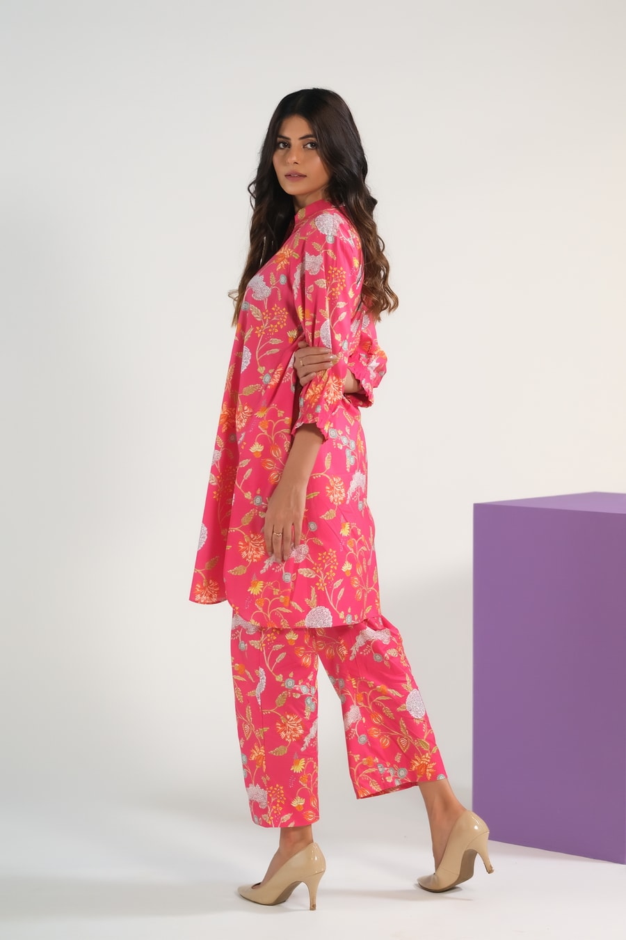 Blush Blossom Charm - Luxury Lawn