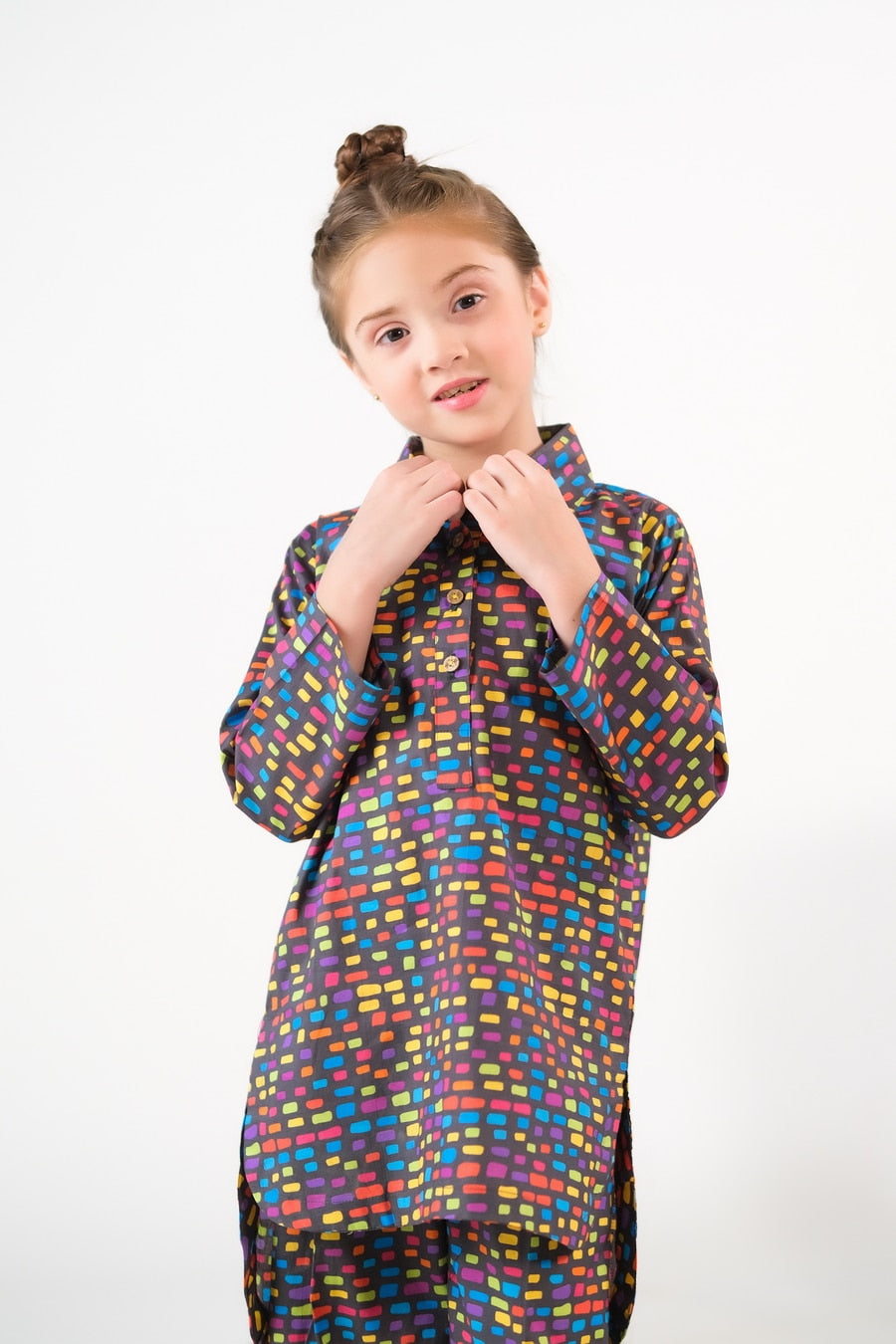 Rainbow Bricks - Cambric - Cambric - 2pcs-ready-to-wear, kids, kids-clearance - Sprinkles Pakistan