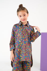 Rainbow Bricks - Cambric - Cambric - 2pcs-ready-to-wear, kids, kids-clearance - Sprinkles Pakistan