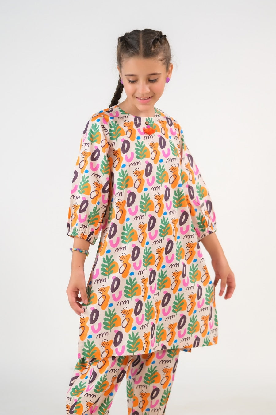 Boho Bliss - Slub Cotton - Slub Cotton - 2pcs-ready-to-wear, kids, kids-clearance - Sprinkles Pakistan