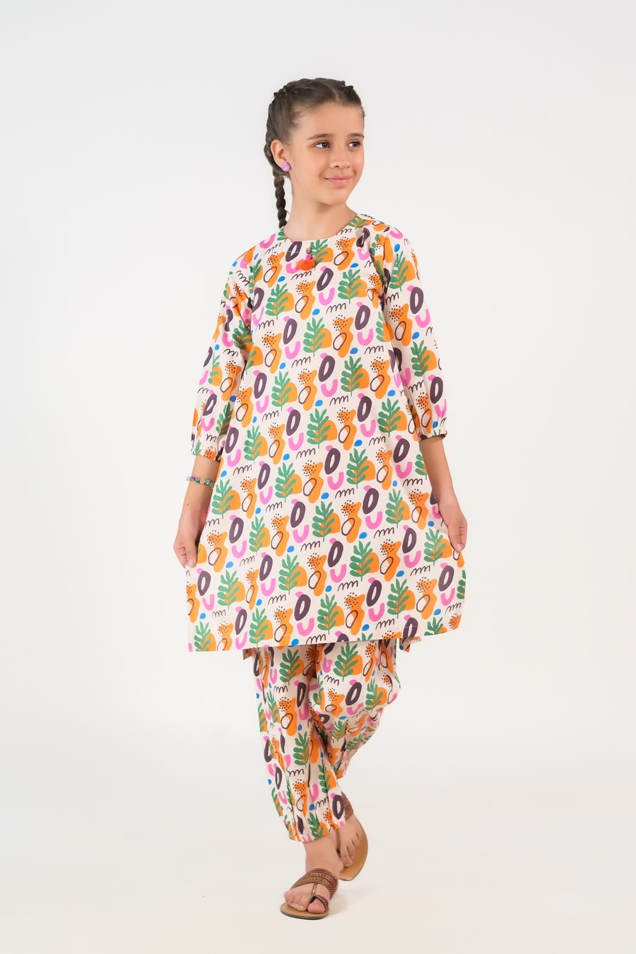 Boho Bliss - Slub Cotton - Slub Cotton - 2pcs-ready-to-wear, kids, kids-clearance - Sprinkles Pakistan