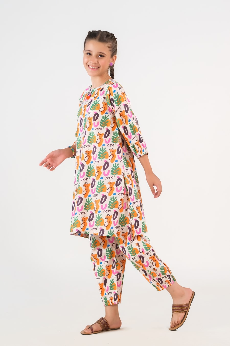 Boho Bliss - Slub Cotton - Slub Cotton - 2pcs-ready-to-wear, kids, kids-clearance - Sprinkles Pakistan