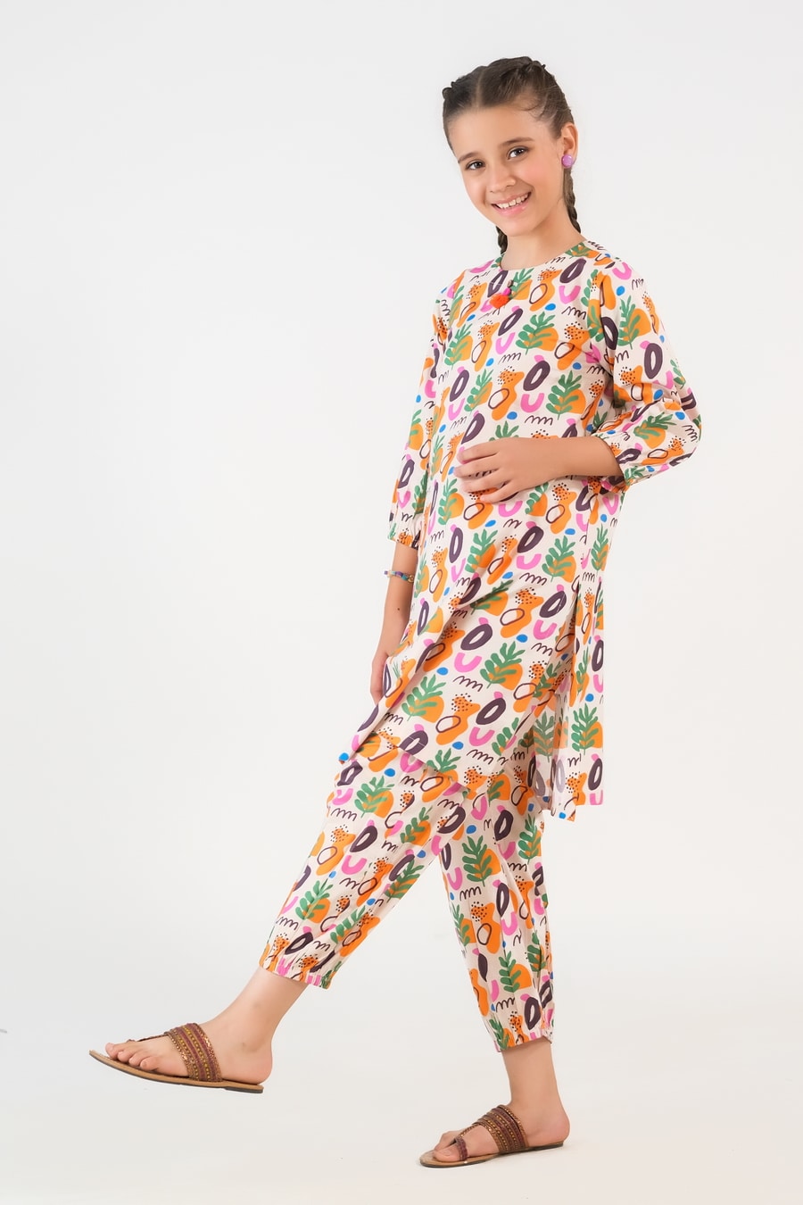 Boho Bliss - Slub Cotton - Slub Cotton - 2pcs-ready-to-wear, kids, kids-clearance - Sprinkles Pakistan