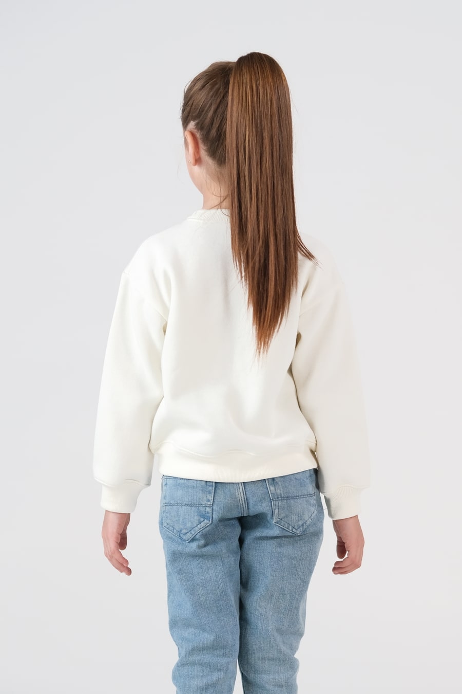 Bow Charm Sweatshirt - Cream White - Fleece - kids, kids-winter, sweat-shirts-hoodies, western - Sprinkles Pakistan