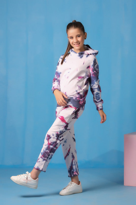 Tie Die Hoodie With Jogger Pants - Galaxy