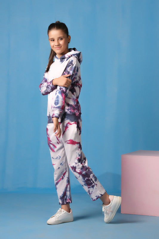 Tie Die Hoodie With Jogger Pants - Galaxy