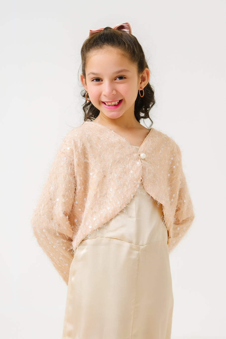 Chic Sparkle Ensemble Jumpsuit with Bolero Jacket