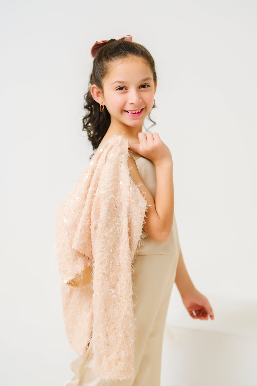 Chic Sparkle Ensemble Jumpsuit with Bolero Jacket