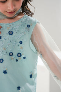 Hania - 3pcs Embroidered Gharara - festive - Sprinkles Pakistan