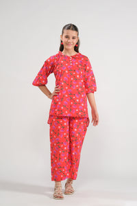Cherry Blossom - Co-ord Set - Cotton Mix - 2pcs-ready-to-wear, Kids Co-Ord Set - Sprinkles Pakistan