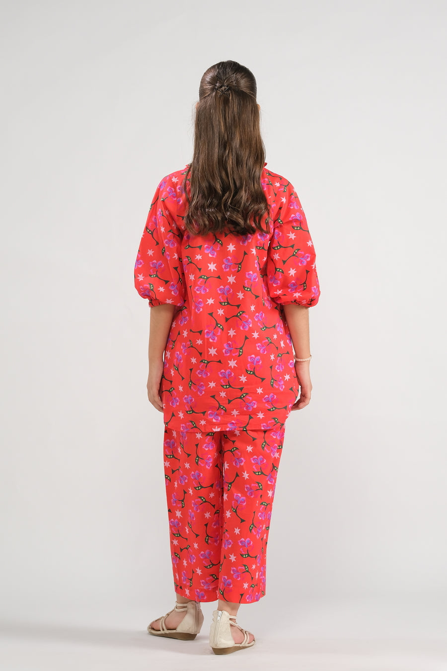 Cherry Blossom - Co-ord Set - Cotton Mix - 2pcs-ready-to-wear, Kids Co-Ord Set - Sprinkles Pakistan