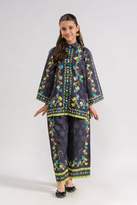 Midnight Flora - 2pcs - Poly Lawn - 2pcs-ready-to-wear - Sprinkles Pakistan