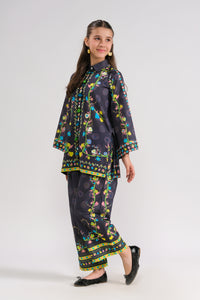 Midnight Flora - 2pcs - Poly Lawn - 2pcs-ready-to-wear - Sprinkles Pakistan