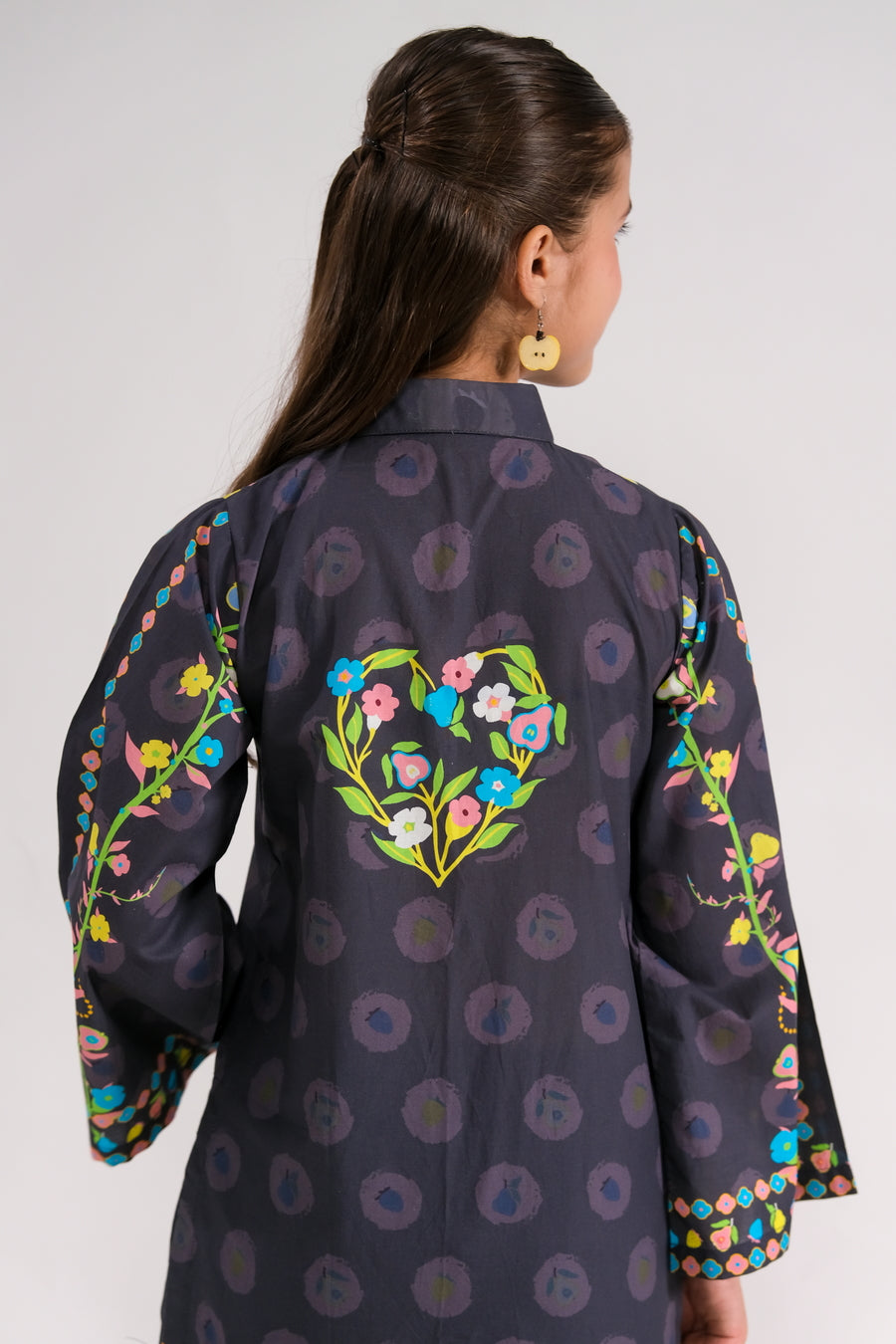 Midnight Flora - 2pcs - Poly Lawn - 2pcs-ready-to-wear - Sprinkles Pakistan