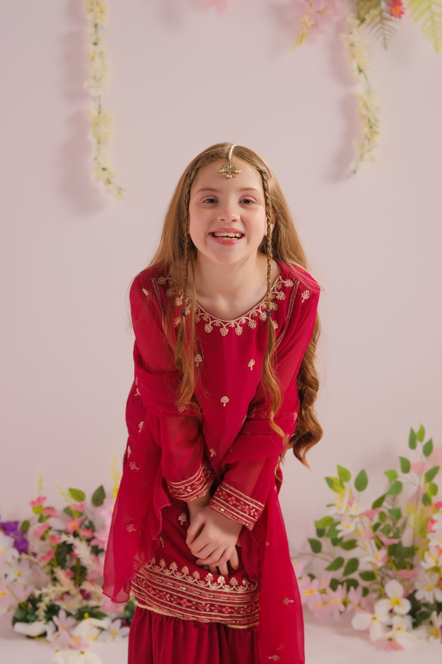 Aria - 3pcs - Chiffon With Embroidery + Sequence - festive - Sprinkles Pakistan