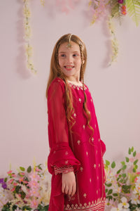 Aria - 3pcs - Chiffon With Embroidery + Sequence - festive - Sprinkles Pakistan