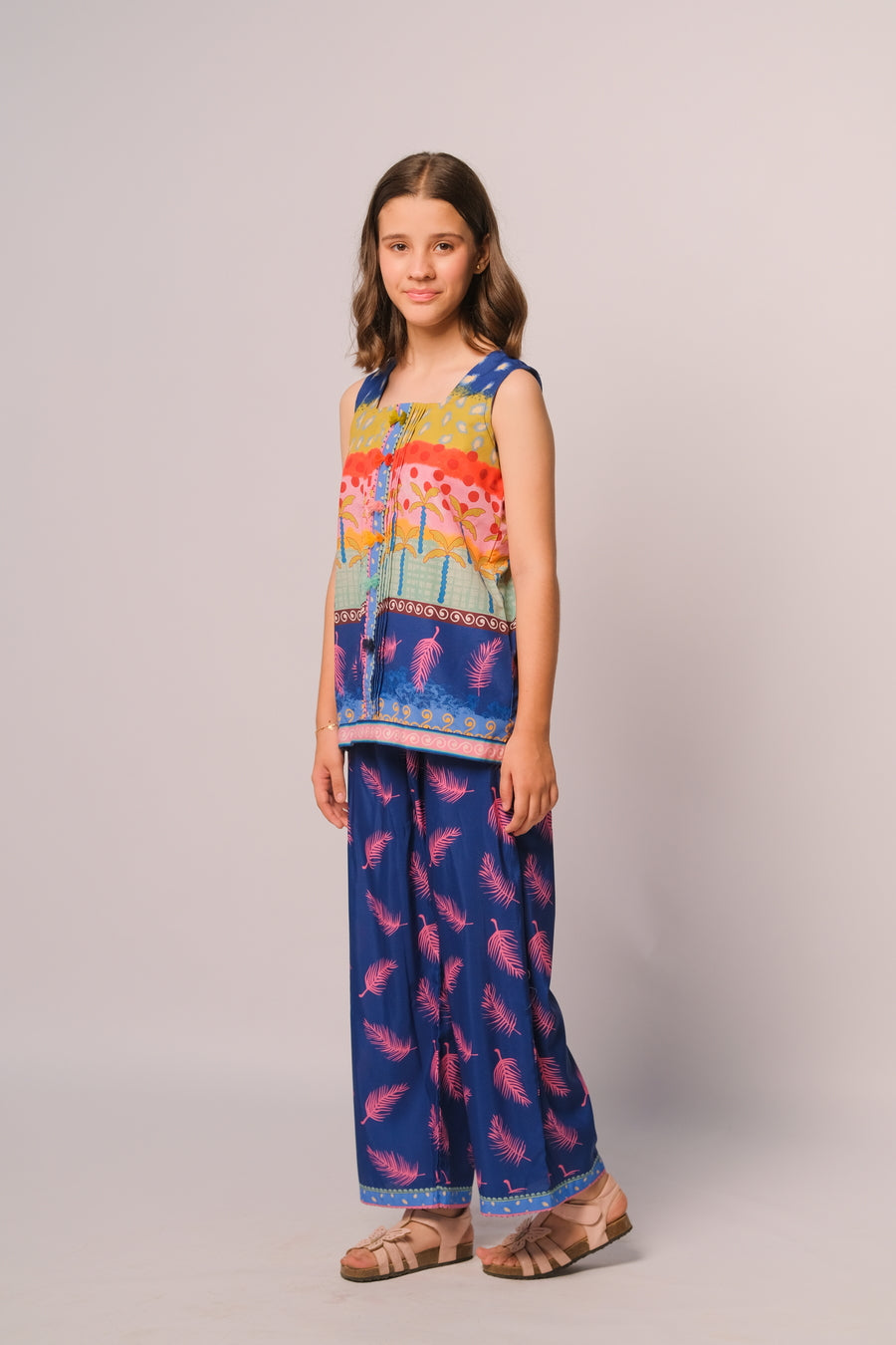 Tropical Breeze - Co-ord Set - Cotton Mix - 2pcs-ready-to-wear, Kids Co-Ord Set - Sprinkles Pakistan