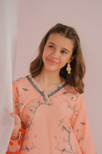Floral Fantasy - 2pcs - Poly Lawn - 2pcs-ready-to-wear - Sprinkles Pakistan
