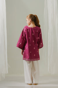 Floral Magenta Muse - 1pc - Embroidered - Lawn/Cotton - 2pcs-ready-to-wear - Sprinkles Pakistan