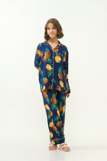 Tropical Pineapple Party - Night Suit - 2pcs