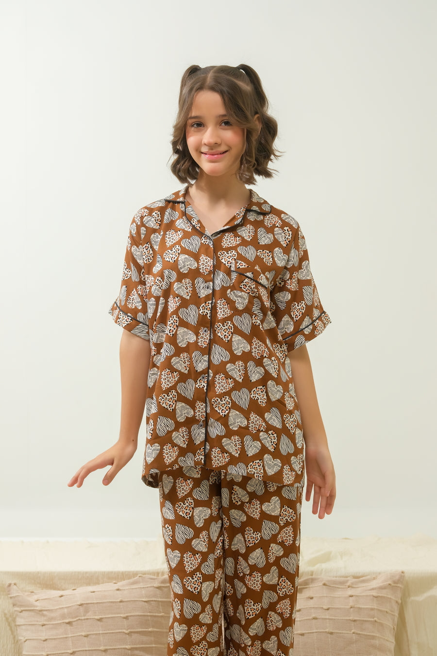 Cozy Heartbeat - Night Suit - 2pcs