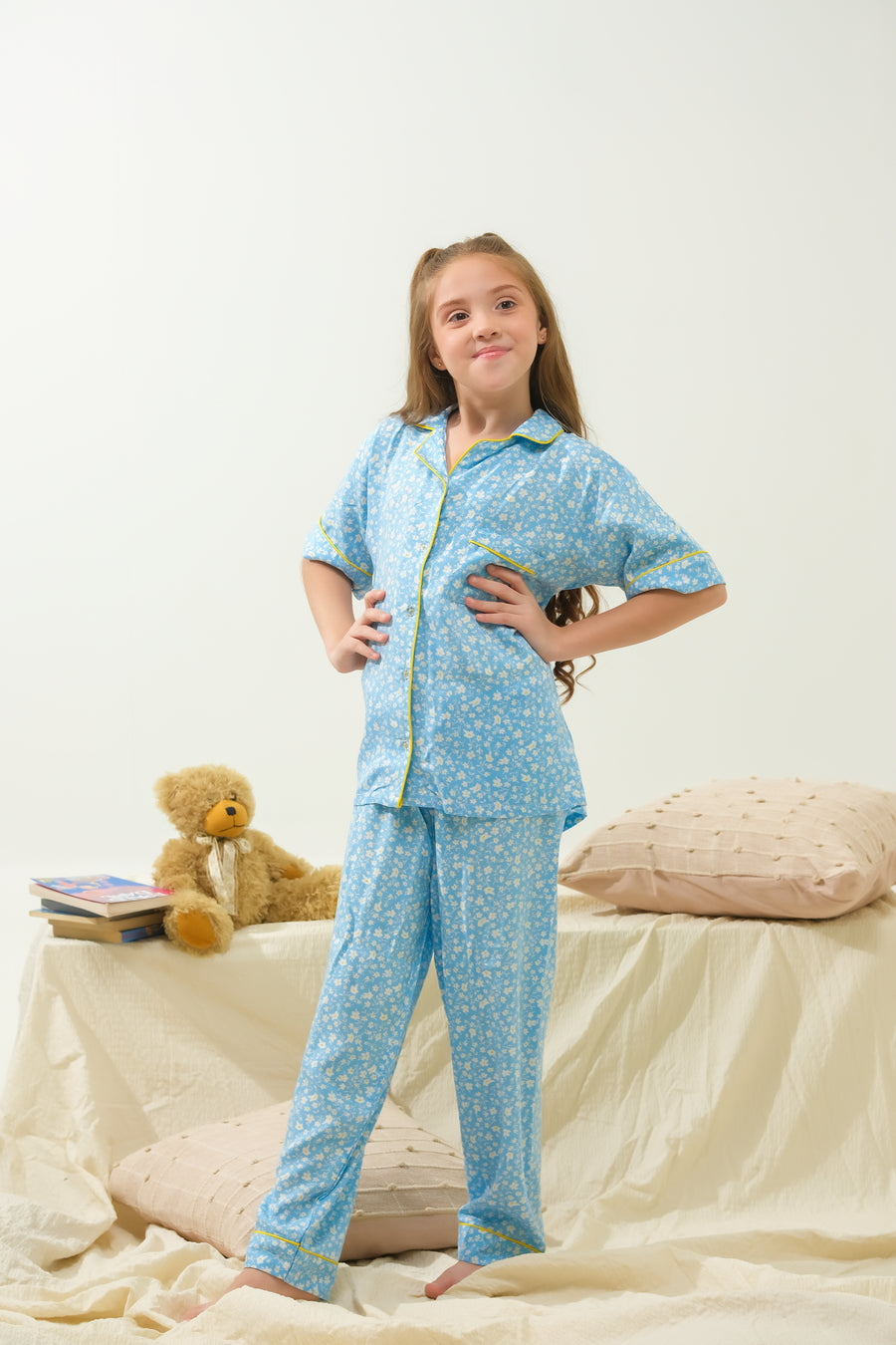 Sky Petal Charm - Night Suit - 2pcs