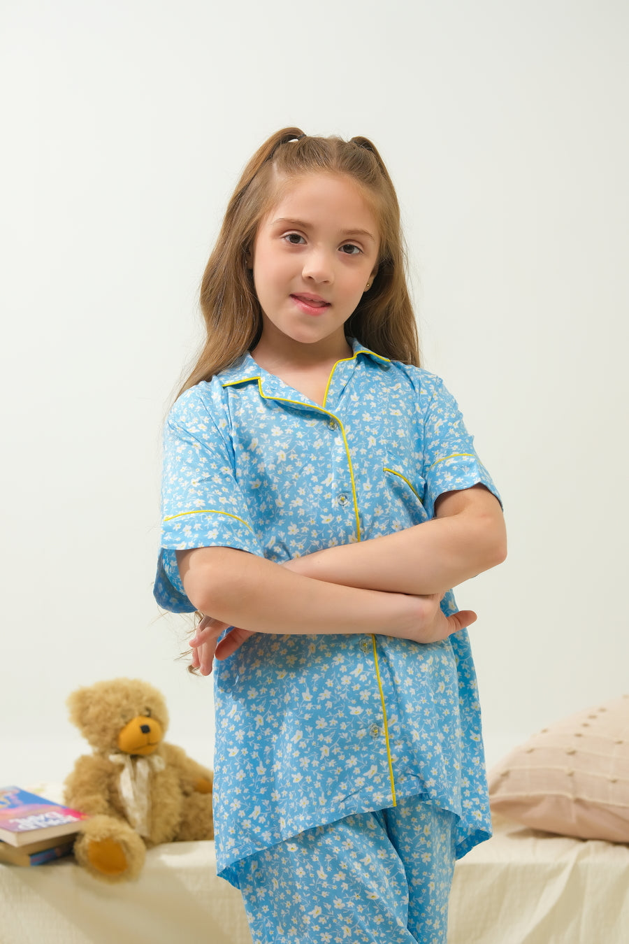 Sky Petal Charm - Night Suit - 2pcs