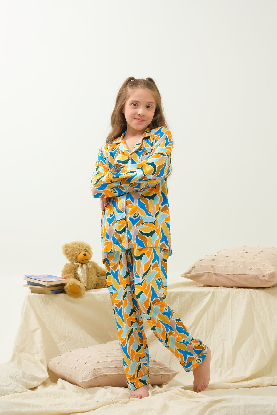 Muted Tropical Fleur - Night Suit - 2pcs