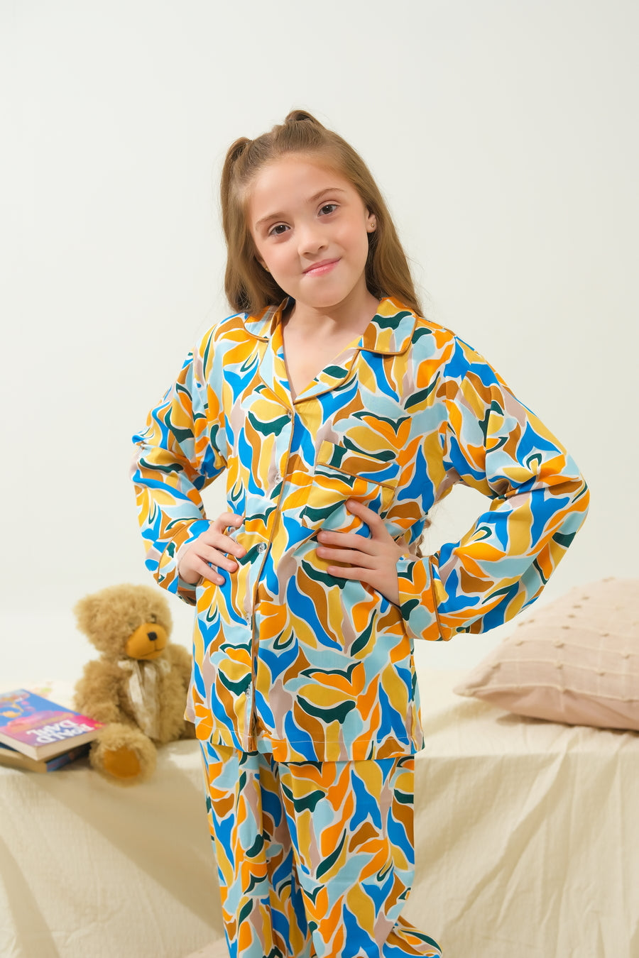 Muted Tropical Fleur - Night Suit - 2pcs