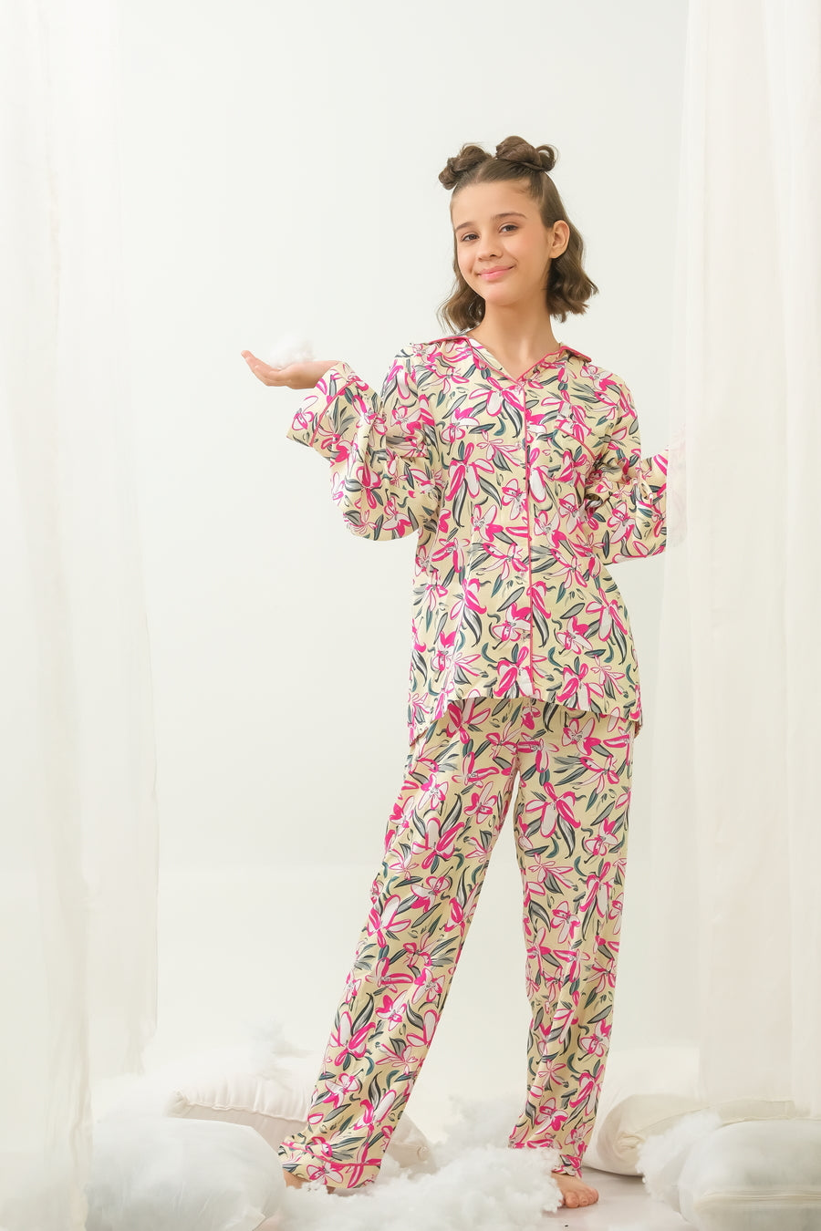 WhisperFlorals - Night Suit - 2pcs