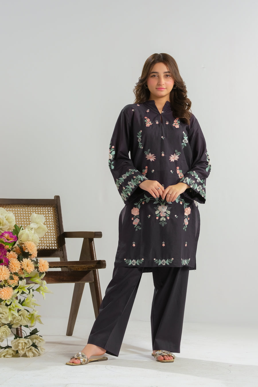 Twilight Garden - 2pcs - Embroidered