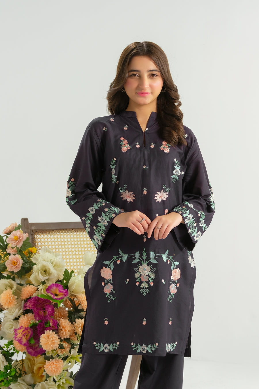 Twilight Garden - 2pcs - Embroidered