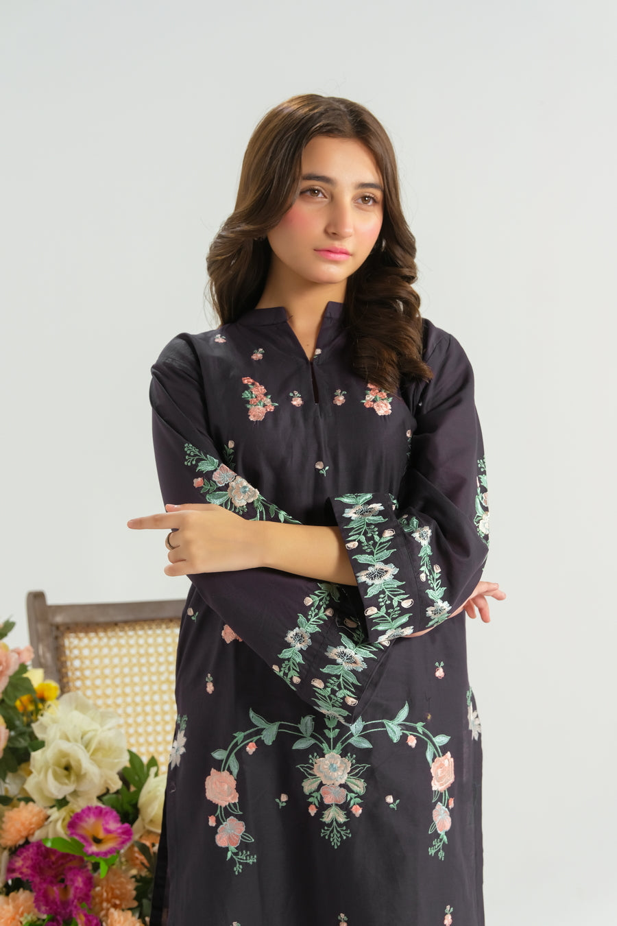 Twilight Garden - 2pcs - Embroidered