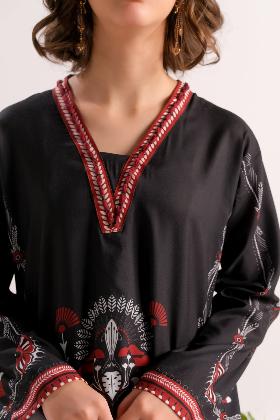 Ruby Vine Charm - 2pcs