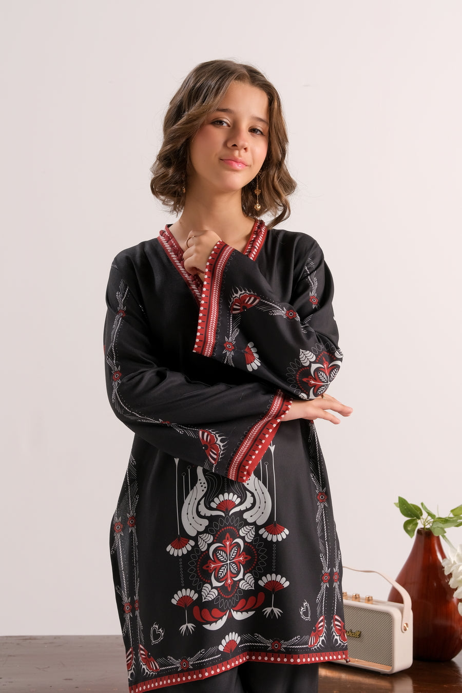 Ruby Vine Charm - 2pcs